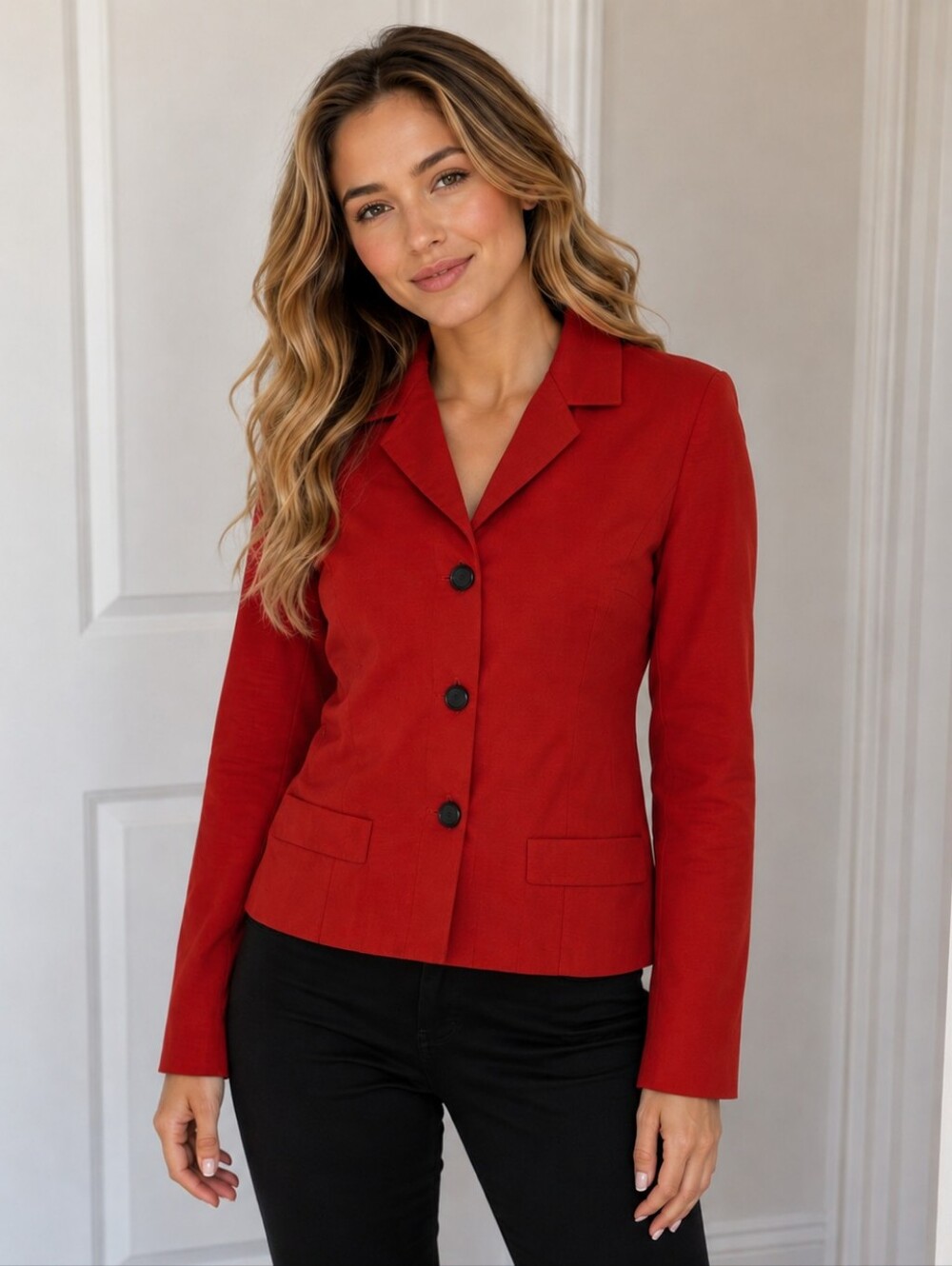 Carlisle Vibrant Red Women's Blazer